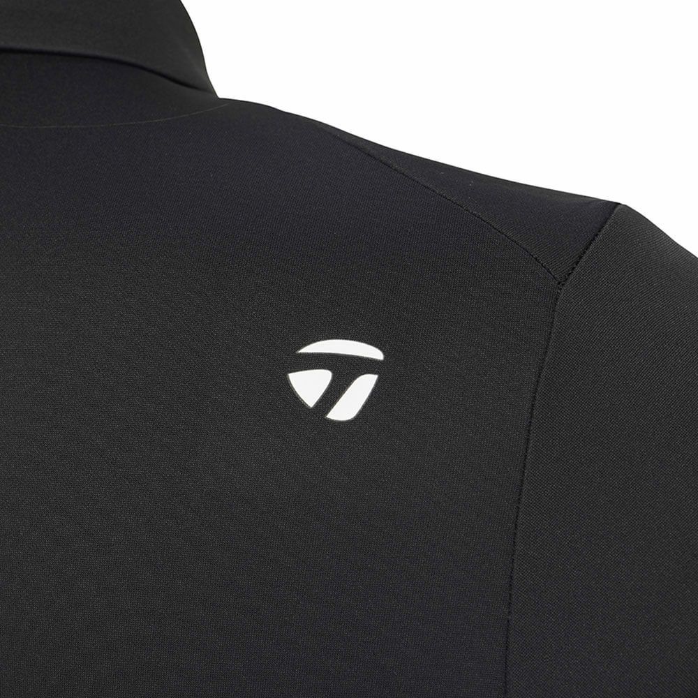 テーラーメイド TaylorMade　レディース T-ICE フリルド キャップスリーブ ポロシャツ UN696　2025年モデル ブラック 詳細3