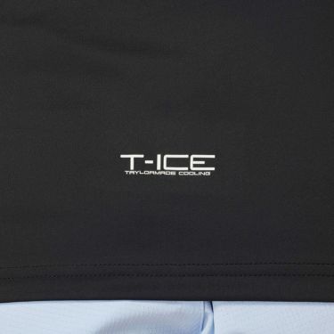 テーラーメイド TaylorMade　レディース T-ICE フリルド キャップスリーブ ポロシャツ UN696　2025年モデル ブラック 詳細4