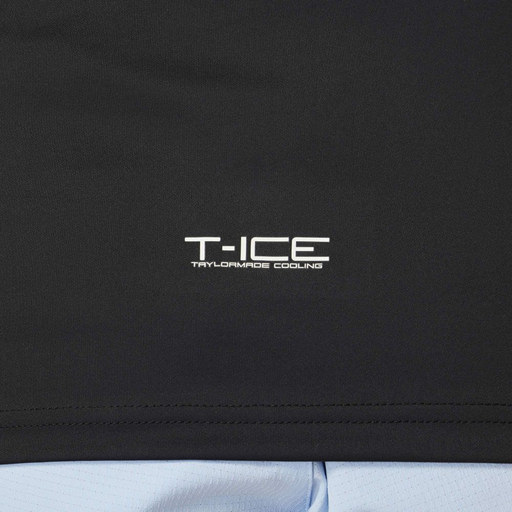 テーラーメイド TaylorMade　レディース T-ICE フリルド キャップスリーブ ポロシャツ UN696　2025年モデル ブラック 詳細4