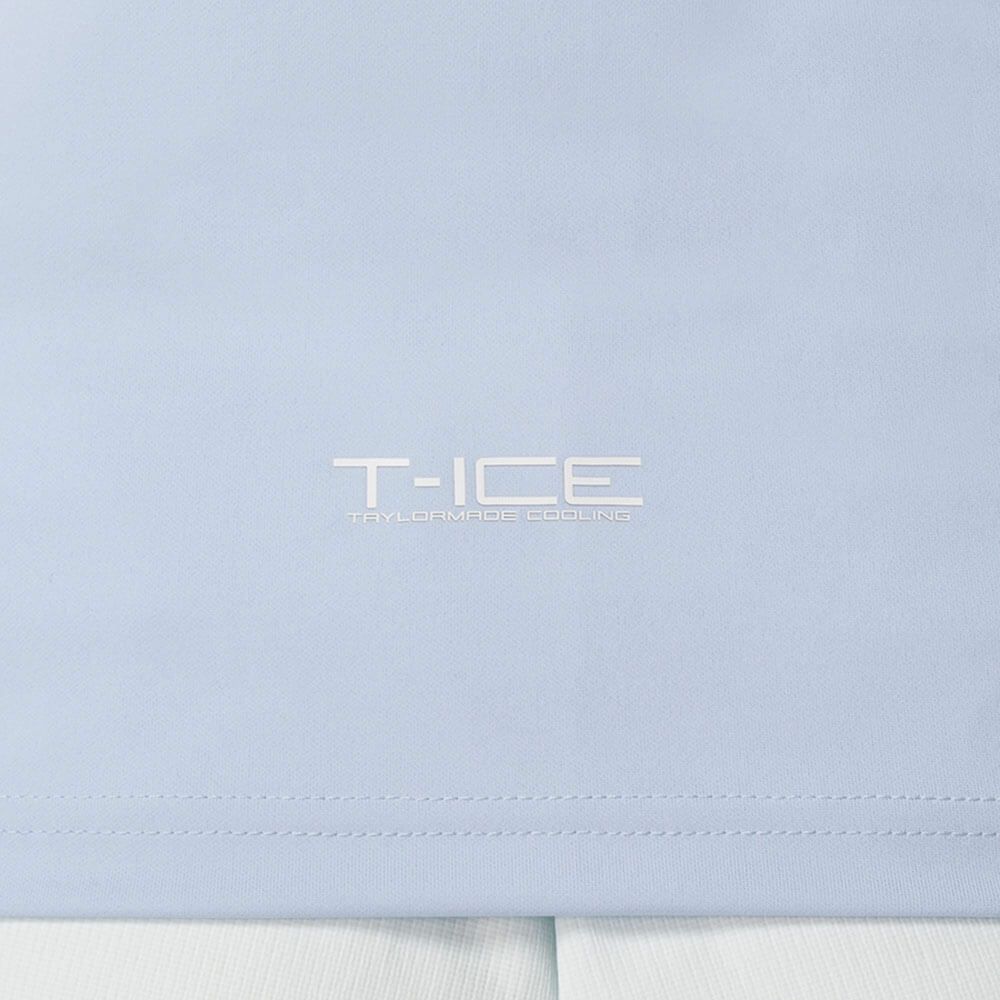 テーラーメイド TaylorMade　レディース T-ICE フリルド キャップスリーブ ポロシャツ UN696　2025年モデル シャンブレー 詳細4