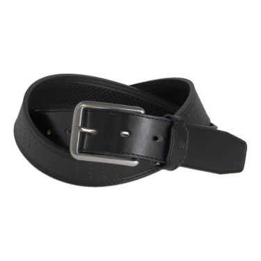 ニューバランスゴルフ　メンズ パンチング シンセティックレザー ベルト 012-5182001 010 BLACK ゴルフウェア　2025年モデル BLACK