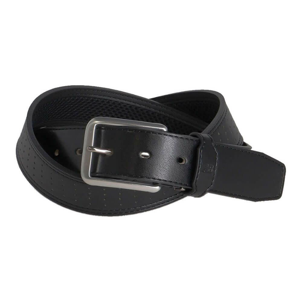 ニューバランスゴルフ　メンズ パンチング シンセティックレザー ベルト 012-5182001 010 BLACK ゴルフウェア　2025年モデル BLACK
