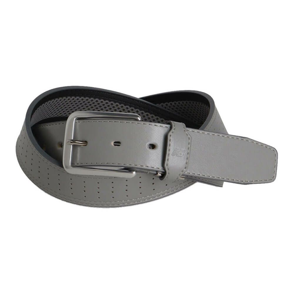 ニューバランスゴルフ　メンズ パンチング シンセティックレザー ベルト 012-5182001 023 SLATE GREY ゴルフウェア　2025年モデル SLATEGREY