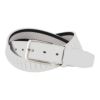 ニューバランスゴルフ　メンズ パンチング シンセティックレザー ベルト 012-5182001 030 WHITE ゴルフウェア　2025年モデル WHITE