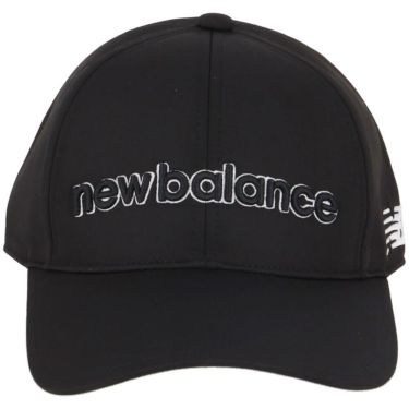 ニューバランスゴルフ　メンズ シックスパネル キャップ 012-5187009 010 BLACK ゴルフウェア　2025年モデル BLACK 詳細3