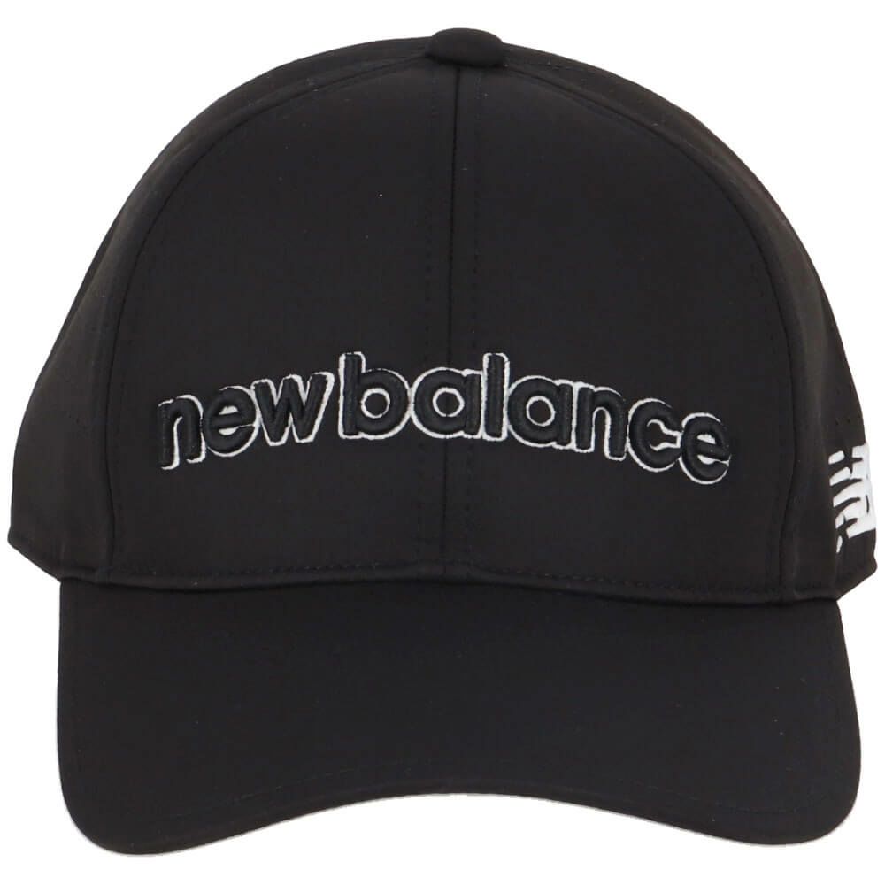 ニューバランスゴルフ　メンズ シックスパネル キャップ 012-5187009 010 BLACK ゴルフウェア　2025年モデル BLACK 詳細3