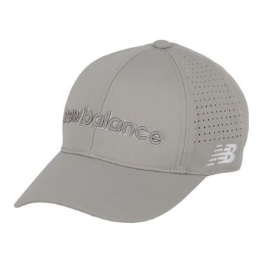 ニューバランスゴルフ　メンズ シックスパネル キャップ 012-5187009 022 PEARL GREY ゴルフウェア　2025年モデル PEARLGREY
