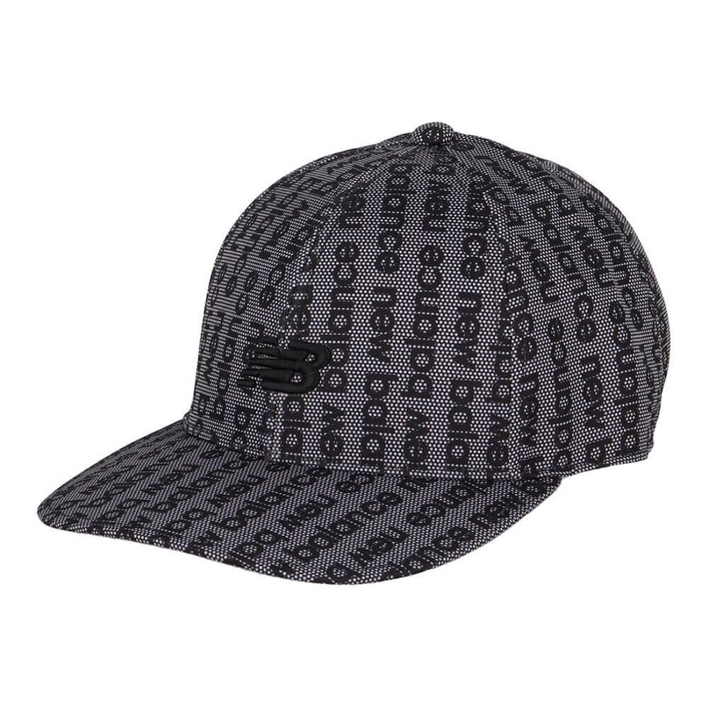 ニューバランスゴルフ　メンズ ハニカム＆ロゴスイプＰＴ　セミカーブドブリムキャップ 012-5187011 010 BLACK ゴルフウェア　2025年モデル BLACK