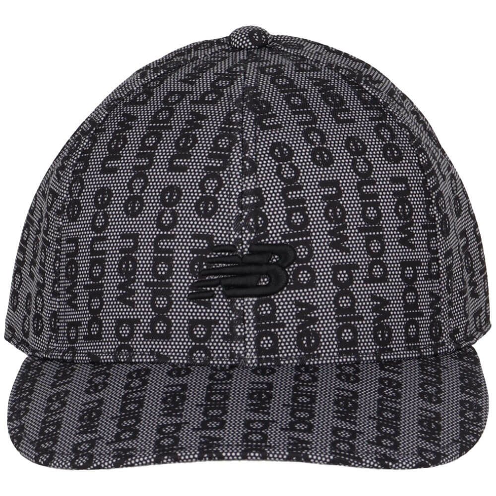 ニューバランスゴルフ　メンズ ハニカム＆ロゴスイプＰＴ　セミカーブドブリムキャップ 012-5187011 010 BLACK ゴルフウェア　2025年モデル BLACK 詳細3