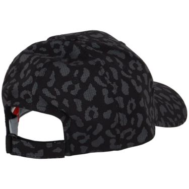 ニューバランスゴルフ　メンズ シャドーレオパード柄 シックスパネル キャップ 012-5187014 010 BLACK ゴルフウェア　2025年モデル BLACK 詳細2