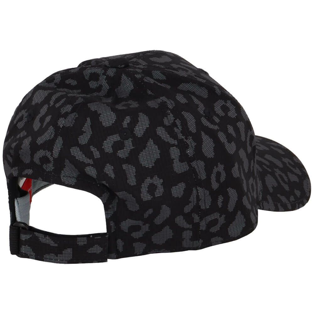 ニューバランスゴルフ　メンズ シャドーレオパード柄 シックスパネル キャップ 012-5187014 010 BLACK ゴルフウェア　2025年モデル BLACK 詳細2