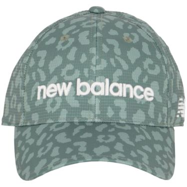 ニューバランスゴルフ　メンズ シャドーレオパード柄 シックスパネル キャップ 012-5187014 181 DARK JUNIPER ゴルフウェア　2025年モデル DARKJUNIPER 詳細3
