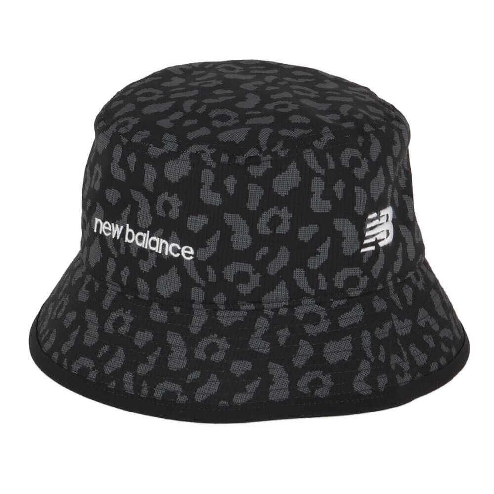 ニューバランスゴルフ　メンズ シャドーレオパード柄 バケットハット 012-5187015 010 BLACK ゴルフウェア　2025年モデル BLACK