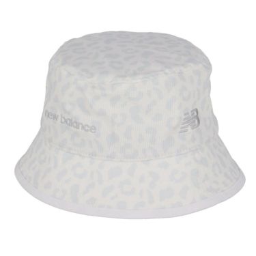 ニューバランスゴルフ　メンズ シャドーレオパード柄 バケットハット 012-5187015 030 WHITE ゴルフウェア　2025年モデル WHITE