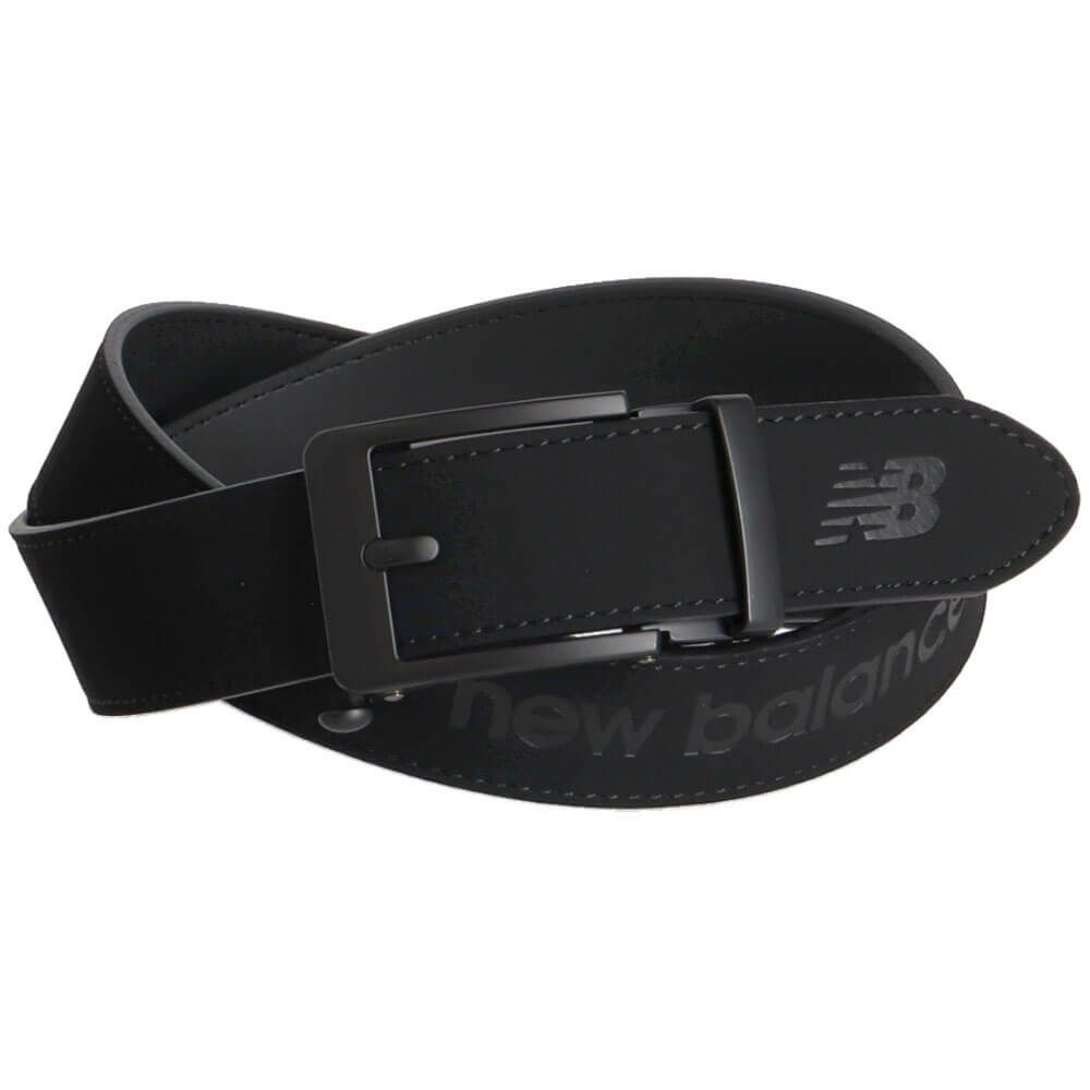 ニューバランスゴルフ　メンズ ロゴエンボス スライドロック ベルト 012-5982002 010 BLACK ゴルフウェア　2025年モデル BLACK