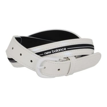 ニューバランスゴルフ　レディース シンセティックレザー×ラインロゴテープ　ベルト 012-5182501 030 WHITE ゴルフウェア　2025年モデル WHITE