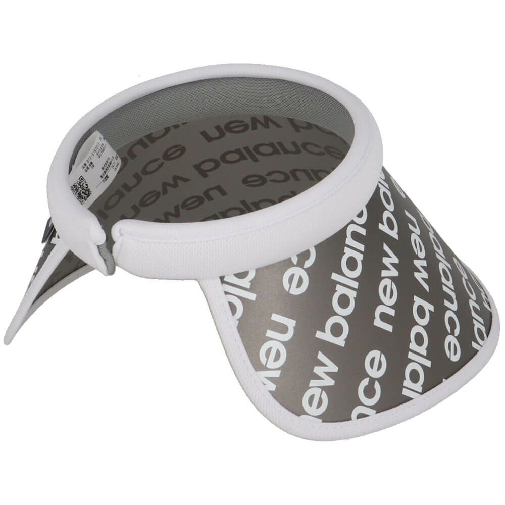 ニューバランスゴルフ　レディース リフレクトロゴボーダー柄ＰＴ　シェルクリアバイザー 012-5187513 030 WHITE ゴルフウェア　2025年モデル WHITE 詳細2