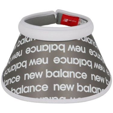 ニューバランスゴルフ　レディース リフレクトロゴボーダー柄ＰＴ　シェルクリアバイザー 012-5187513 030 WHITE ゴルフウェア　2025年モデル WHITE 詳細3