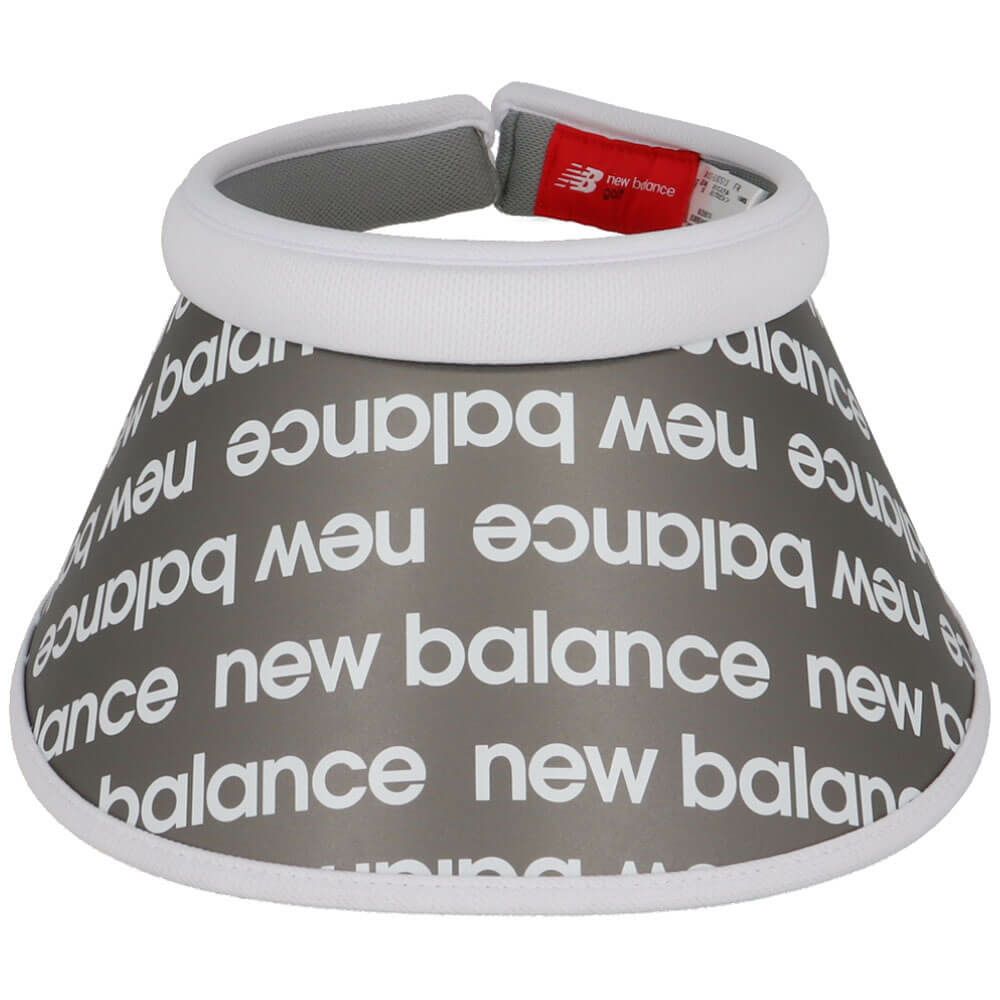 ニューバランスゴルフ　レディース リフレクトロゴボーダー柄ＰＴ　シェルクリアバイザー 012-5187513 030 WHITE ゴルフウェア　2025年モデル WHITE 詳細3