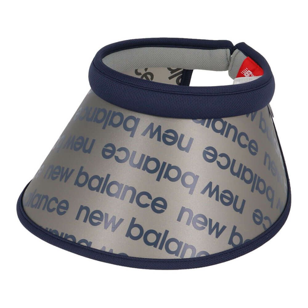 ニューバランスゴルフ　レディース リフレクトロゴボーダー柄ＰＴ　シェルクリアバイザー 012-5187513 120 DREAM STATE ゴルフウェア　2025年モデル DREAMSTATE