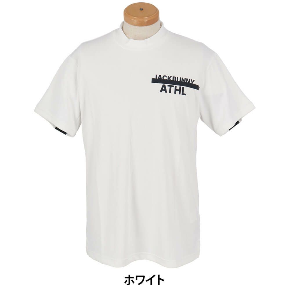 ジャックバニー Jack Bunny!!　メンズ ダブルフェイス 裏メッシュ 半袖 モックネックシャツ 262-5167501　2025年モデル 詳細2