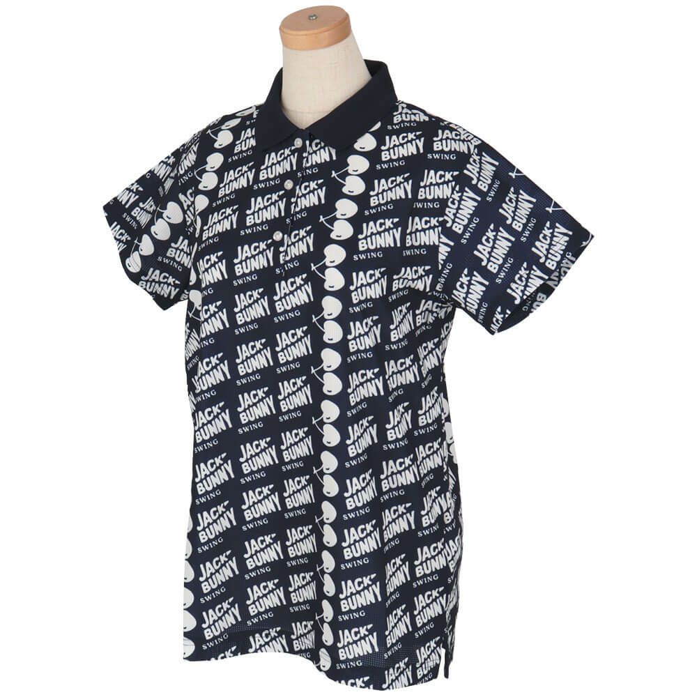 ジャックバニー Jack Bunny!!　レディース ハイストレッチ エアートリコット 半袖 ポロシャツ 263-5160526　2025年モデル 詳細4
