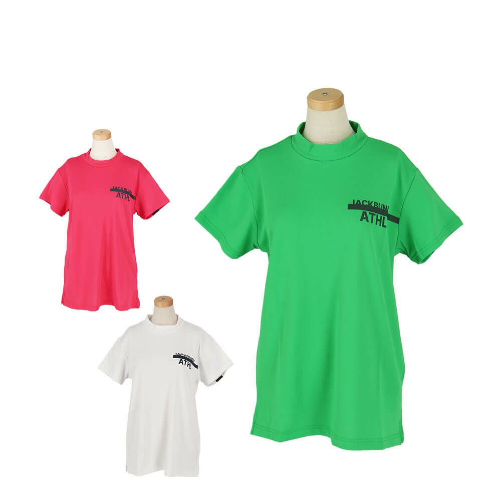 ジャックバニー Jack Bunny!!　レディース ダブルフェイス 裏メッシュ 半袖 モックネックシャツ 263-5167502　2025年モデル