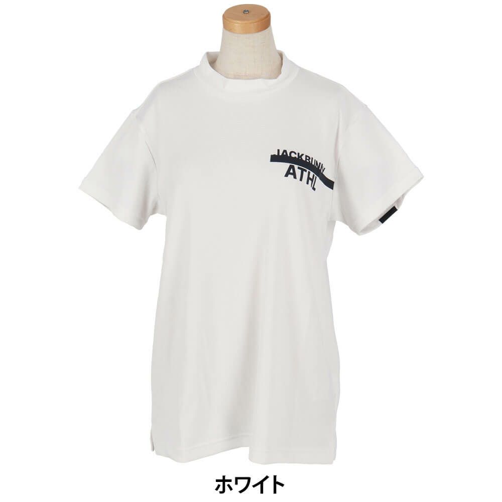 ジャックバニー Jack Bunny!!　レディース ダブルフェイス 裏メッシュ 半袖 モックネックシャツ 263-5167502　2025年モデル 詳細2