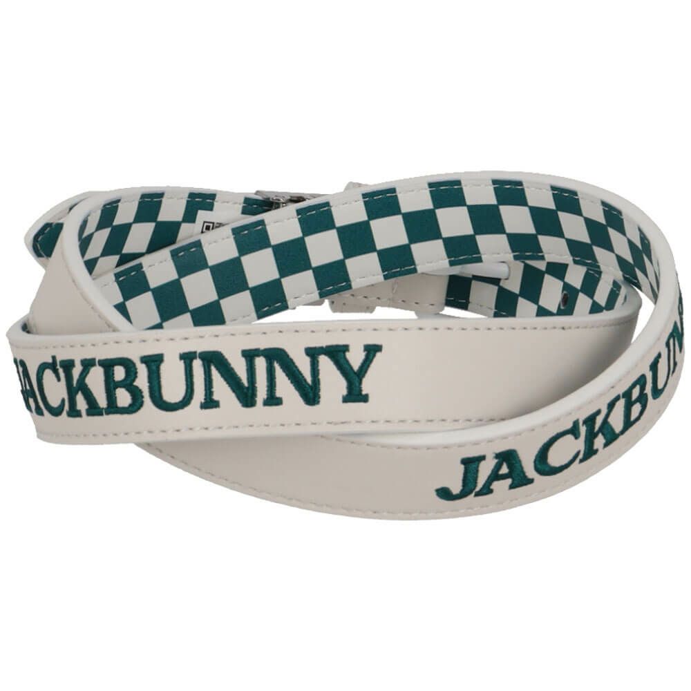 ジャックバニー Jack Bunny!!　レディース 裏チェック 細 ベルト 262-5182402 030 ホワイト　2025年モデル ホワイト 詳細2