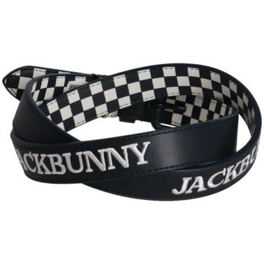ジャックバニー Jack Bunny!!　レディース 裏チェック 細 ベルト 262-5182402 120 ネイビー　2025年モデル ネイビー 詳細2