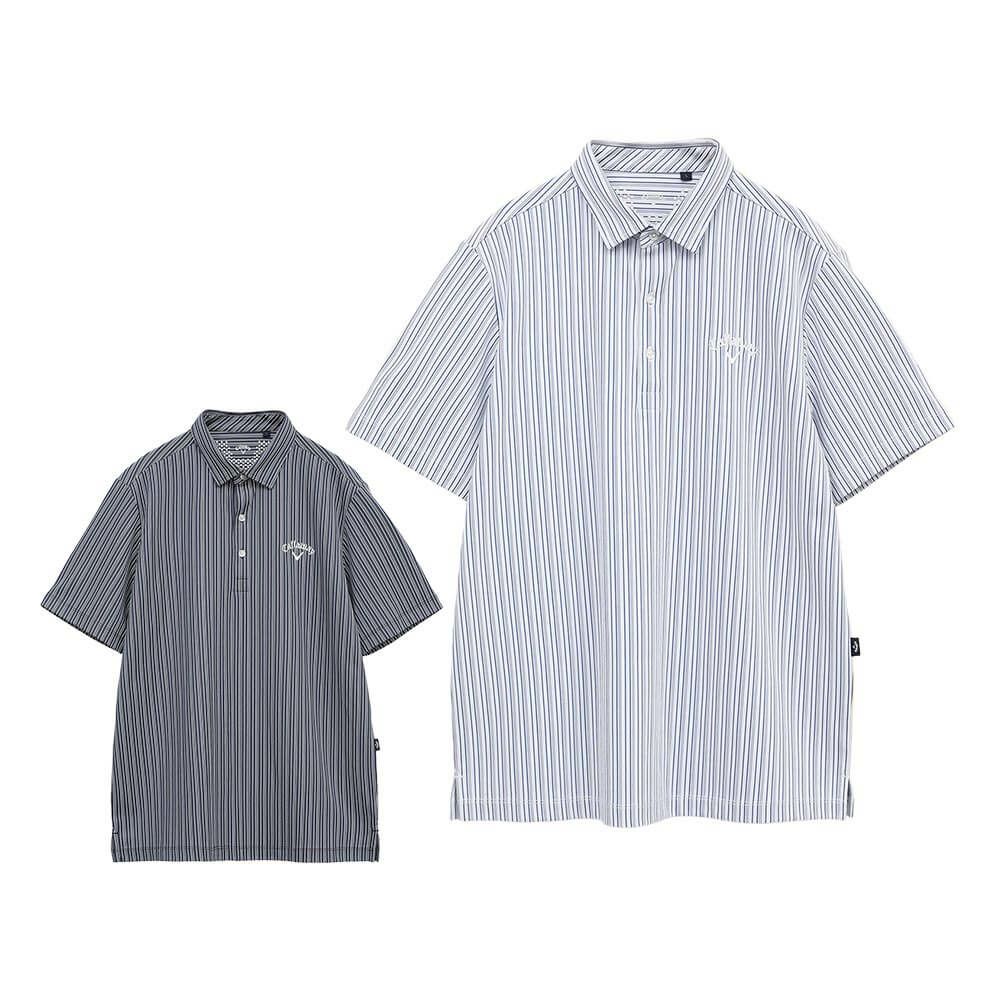 キャロウェイ Callaway　メンズ ストライプ ジャカード 半袖 ポロシャツ C25134107　2025年モデル