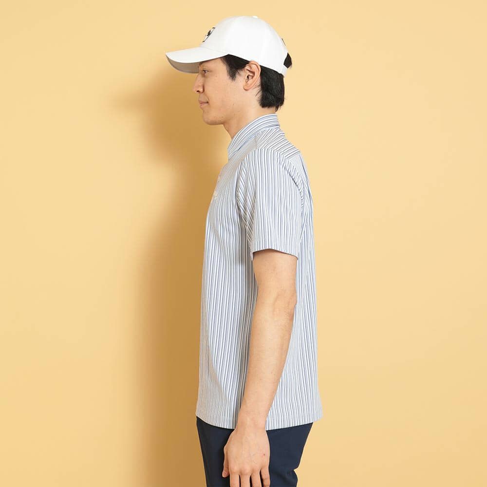 キャロウェイ Callaway　メンズ ストライプ ジャカード 半袖 ポロシャツ C25134107　2025年モデル 詳細4