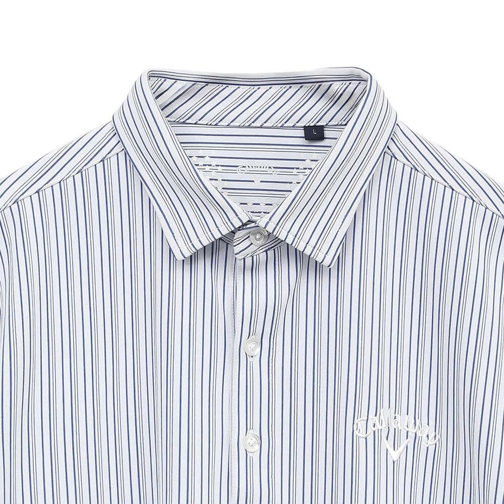 キャロウェイ Callaway　メンズ ストライプ ジャカード 半袖 ポロシャツ C25134107　2025年モデル 詳細5