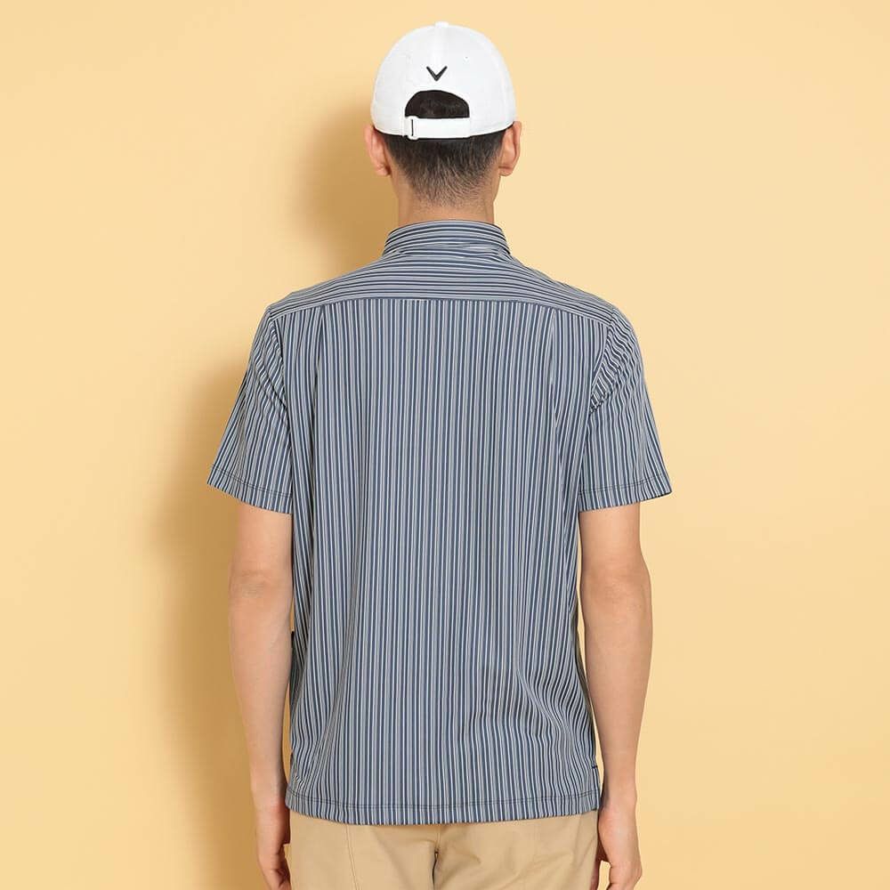 キャロウェイ Callaway　メンズ ストライプ ジャカード 半袖 ポロシャツ C25134107　2025年モデル 詳細11