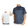 キャロウェイ Callaway　メンズ ボーダープリント 半袖 モックネックシャツ C25134109　2025年モデル