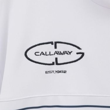 キャロウェイ Callaway　メンズ ボーダープリント 半袖 モックネックシャツ C25134109　2025年モデル 詳細7