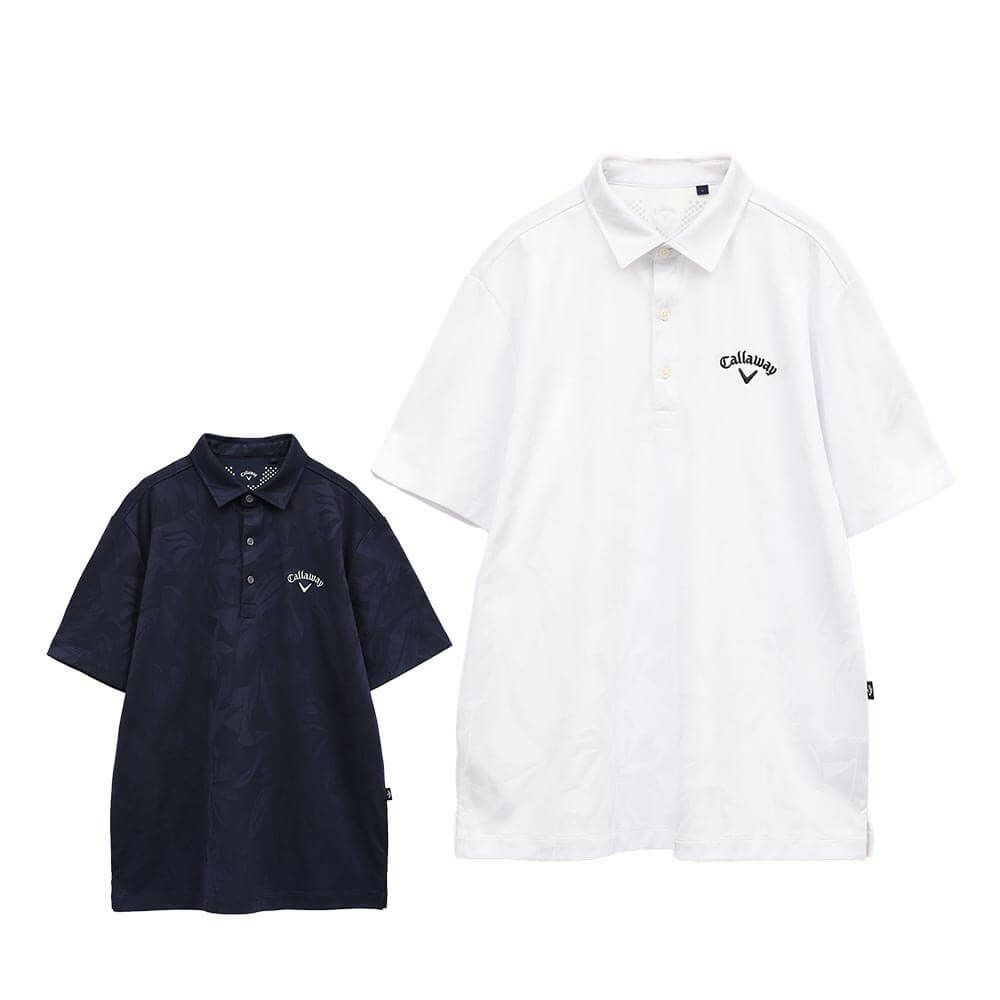 キャロウェイ Callaway　メンズ フラワージャカード 半袖 ポロシャツ C25134115　2025年モデル