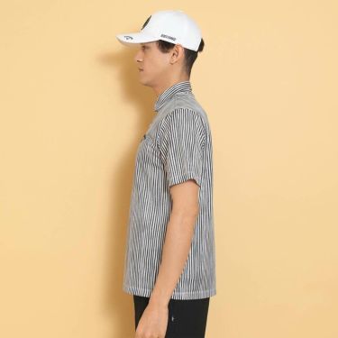 キャロウェイ Callaway　メンズ かざあなメッシュ ストライププリント 半袖 ポロシャツ C25134118　2025年モデル 詳細4