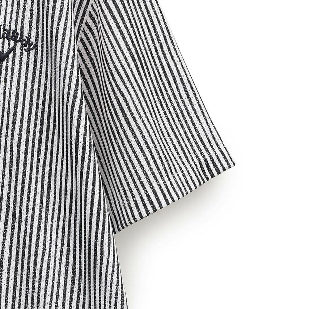 キャロウェイ Callaway　メンズ かざあなメッシュ ストライププリント 半袖 ポロシャツ C25134118　2025年モデル 詳細6