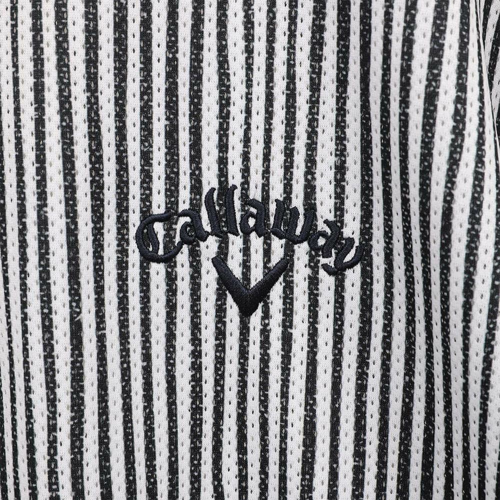 キャロウェイ Callaway　メンズ かざあなメッシュ ストライププリント 半袖 ポロシャツ C25134118　2025年モデル 詳細8