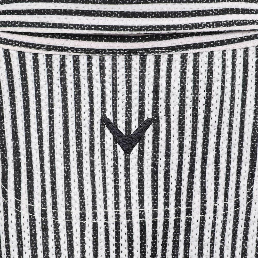 キャロウェイ Callaway　メンズ かざあなメッシュ ストライププリント 半袖 ポロシャツ C25134118　2025年モデル 詳細10