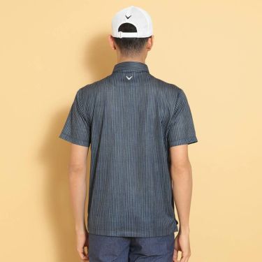 キャロウェイ Callaway　メンズ かざあなメッシュ ストライププリント 半袖 ポロシャツ C25134118　2025年モデル 詳細12