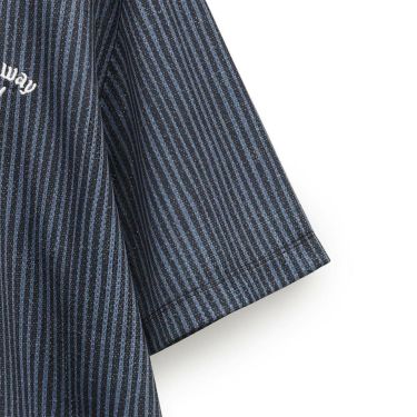 キャロウェイ Callaway　メンズ かざあなメッシュ ストライププリント 半袖 ポロシャツ C25134118　2025年モデル 詳細15