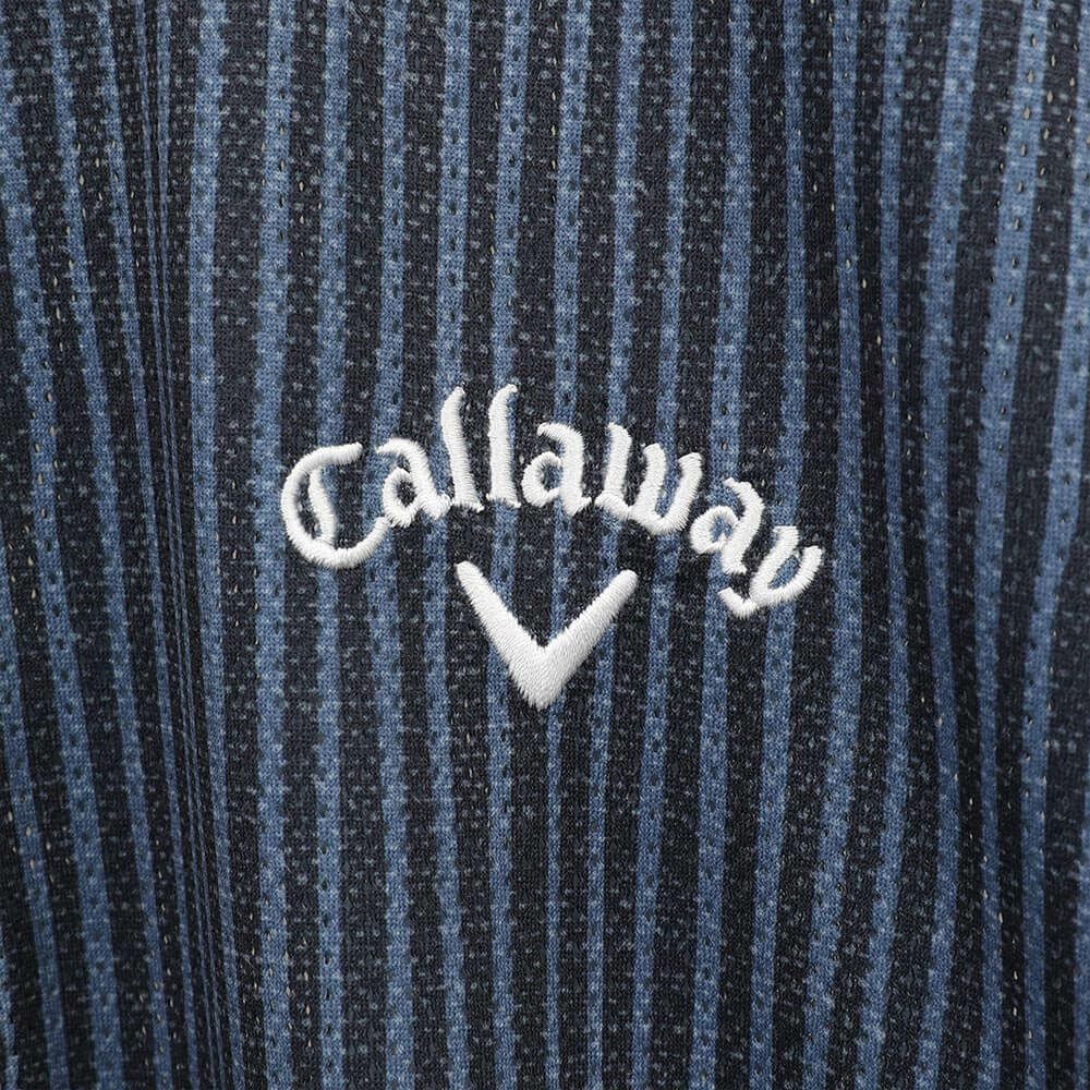 キャロウェイ Callaway　メンズ かざあなメッシュ ストライププリント 半袖 ポロシャツ C25134118　2025年モデル 詳細17