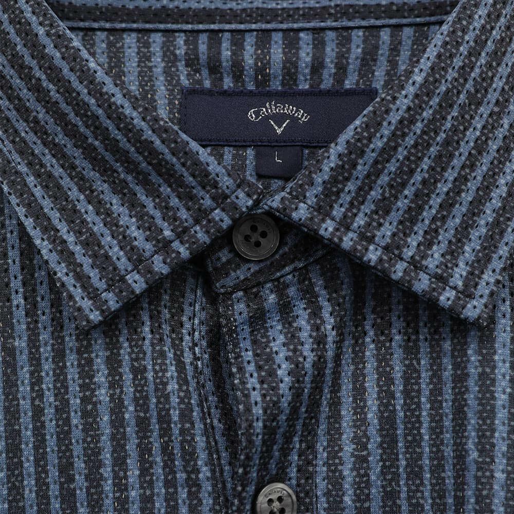 キャロウェイ Callaway　メンズ かざあなメッシュ ストライププリント 半袖 ポロシャツ C25134118　2025年モデル 詳細18