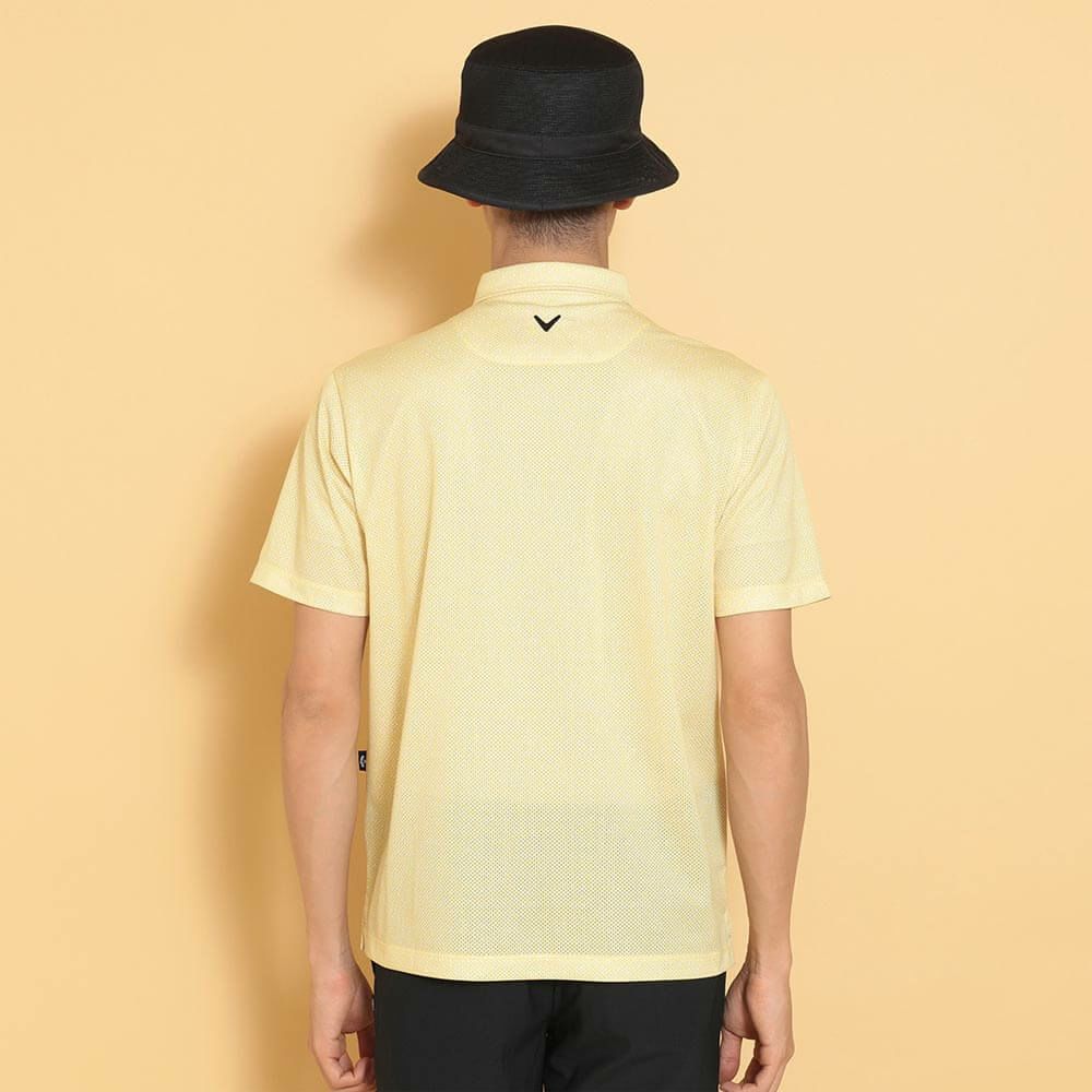 キャロウェイ Callaway　メンズ かざあなメッシュ ボタニカルプリント 半袖 ポロシャツ C25134119　2025年モデル 詳細3