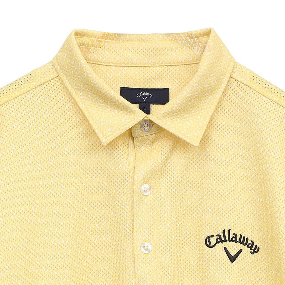 キャロウェイ Callaway　メンズ かざあなメッシュ ボタニカルプリント 半袖 ポロシャツ C25134119　2025年モデル 詳細5