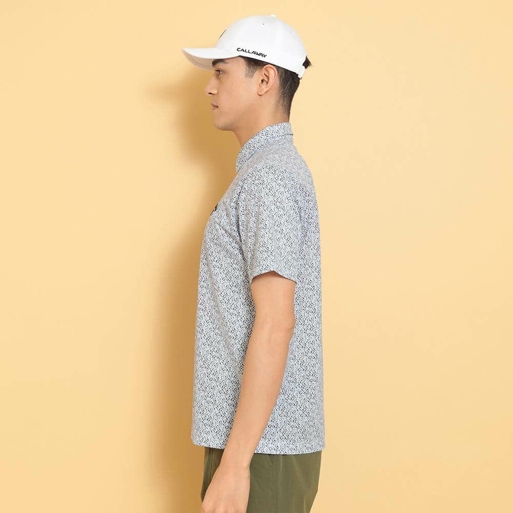 キャロウェイ Callaway　メンズ かざあなメッシュ ボタニカルプリント 半袖 ポロシャツ C25134119　2025年モデル 詳細10