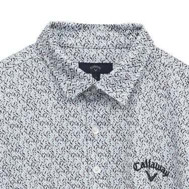 キャロウェイ Callaway　メンズ かざあなメッシュ ボタニカルプリント 半袖 ポロシャツ C25134119　2025年モデル 詳細11