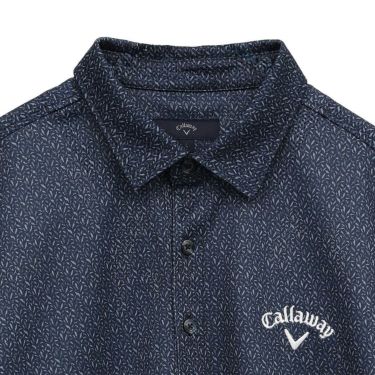 キャロウェイ Callaway　メンズ かざあなメッシュ ボタニカルプリント 半袖 ポロシャツ C25134119　2025年モデル 詳細17